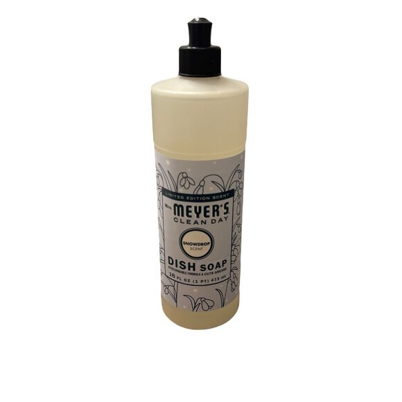 Mrs. Meyer's Clean Day Dish Soap - NEW Unopened Snowdrop Limited Edition - Picture 1 of 3